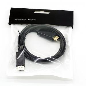 Wholesale Connector Male to Male 1080P HD Tinned Copper 1.8M DP to HDMI Cable from china suppliers