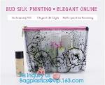 pvc pouch clear vinyl pvc k bag, PVC zipper slider travel cosmetic bag,