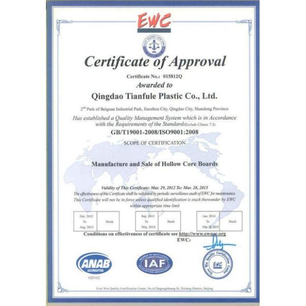 High Strength Corrugated Plastic Layer Pads Coroplast Bottles Separators