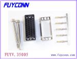 Female V.35 Crimp Housing Connector with Metal Shell And Screws Lock