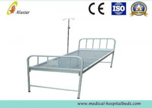 Wholesale Powder Coated Steel Flat Ward Bed Wire Mesh Punching Surface Medical Hospital Bed (ALS-FB004) from china suppliers