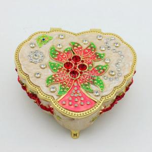 Wholesale Zinc Alloy Heart Shape Musical Jewelry Box from china suppliers