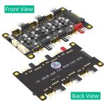 12 Ports 3Pin DC 5V ARGB and 12V 4Pin PWM Fan Hub Breakout Board With Extension