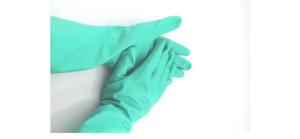 Wholesale Heavy Duty Green Nitrile Glove Industrial 18Mil Green Nitrile Chemical Resistant Gloves from china suppliers