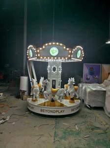 Wholesale 8 seat Kid Rides Amusement Mini Carousel Crown carousel Kiddie Rides from china suppliers