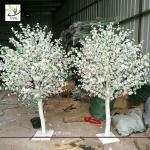 UVG white and pink small fake peach blossom centerpieces table trees for wedding