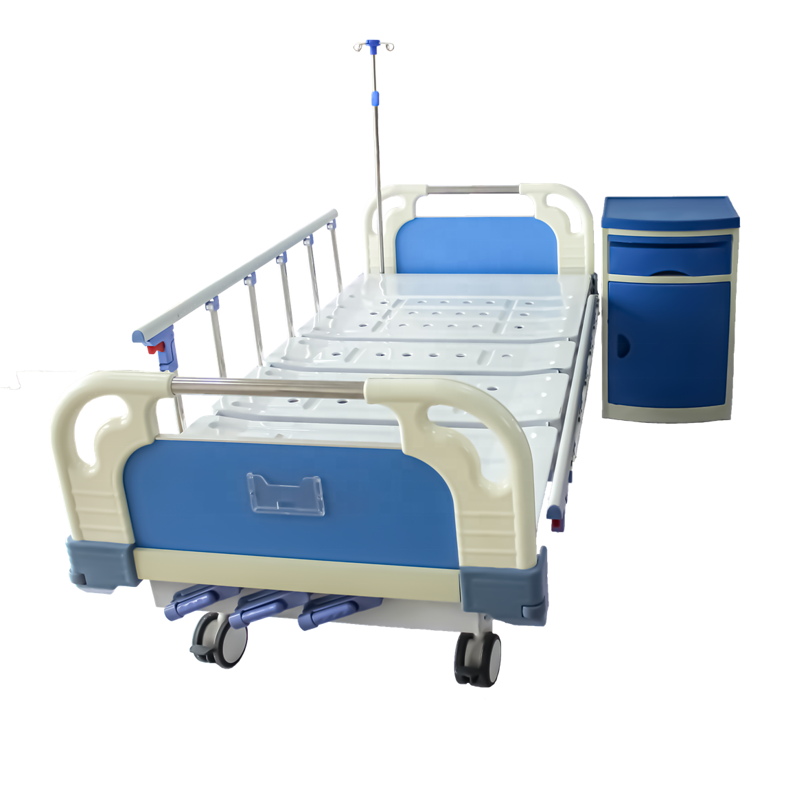 2150mm 750mm Multi Function Manual Hospital Beds 3 Cranks Patient Room