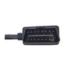 Black Stable OBD2 Extension Cable 16 Pin Male To Female Length 150cm