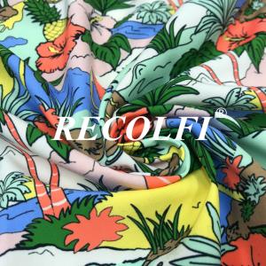 Wholesale Digital Print Plastic Recycled Fabric , High End Athletic Wear Fabric from china suppliers