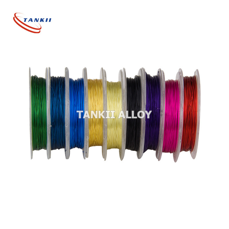 Rohs Certified Enameled Coating Ni200 Pure Nickel Wire 0.025mm Red Color