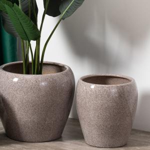Wholesale Modern Creative Design Home Decoration Round Plant Pots Indoor Outdoor Ceramic Flower Pot Molds from china suppliers