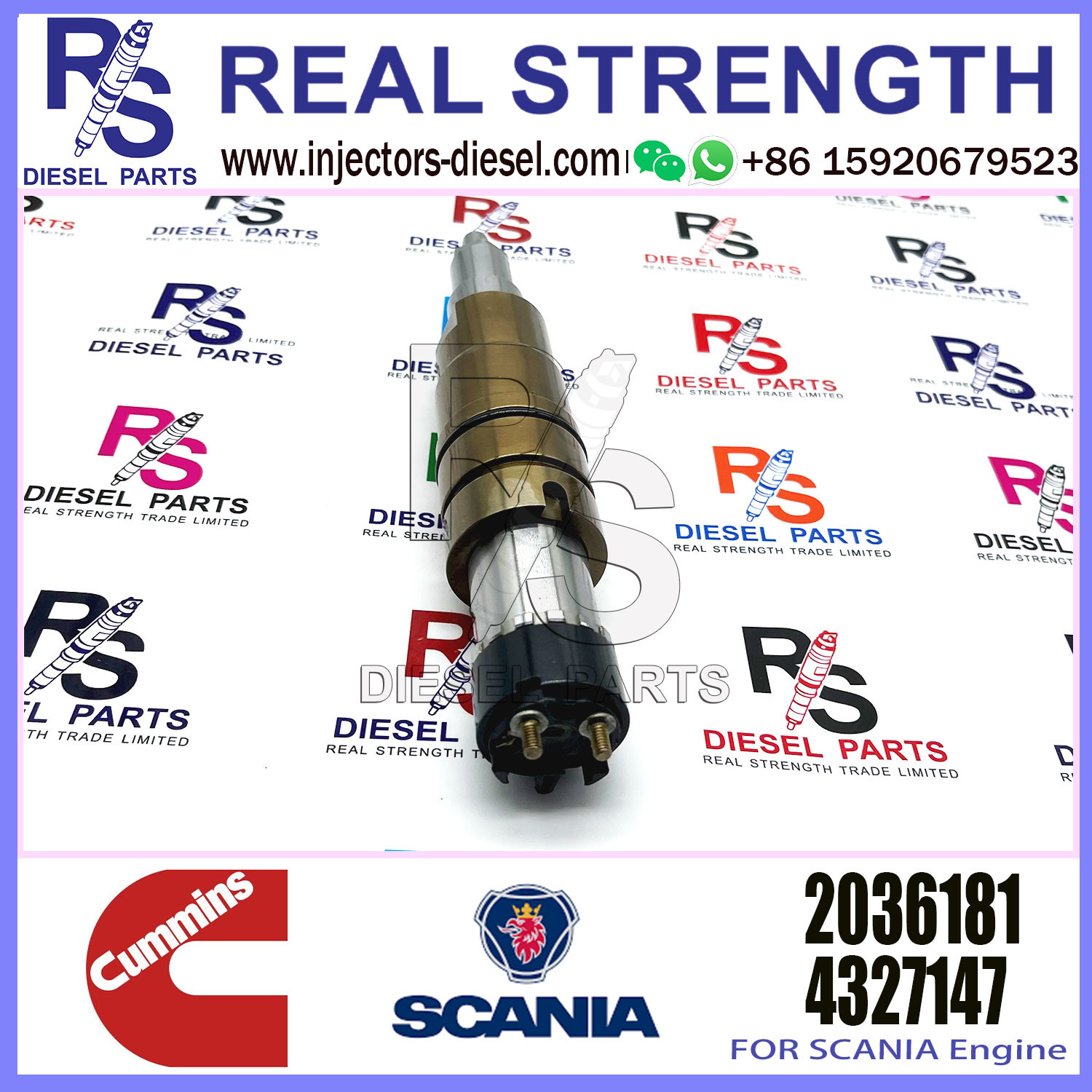 Diesel Engine RDC13A DC16A Fuel Injector 232307 574423 2057401 2086663 2488244 482244 2031386