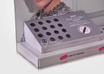 2 Trays Pink Design Cosmetics Retail Counter Display For Nail Polish