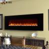 Buy cheap 1480mm Mantel Wall Mounted Electric Fireplace Black Cold Rolled Iron Frame from wholesalers