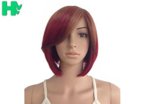 Wholesale Normal Lace Red Synthetic Hair Wigs 22 Inch Kanekalon Hair Weave from china suppliers