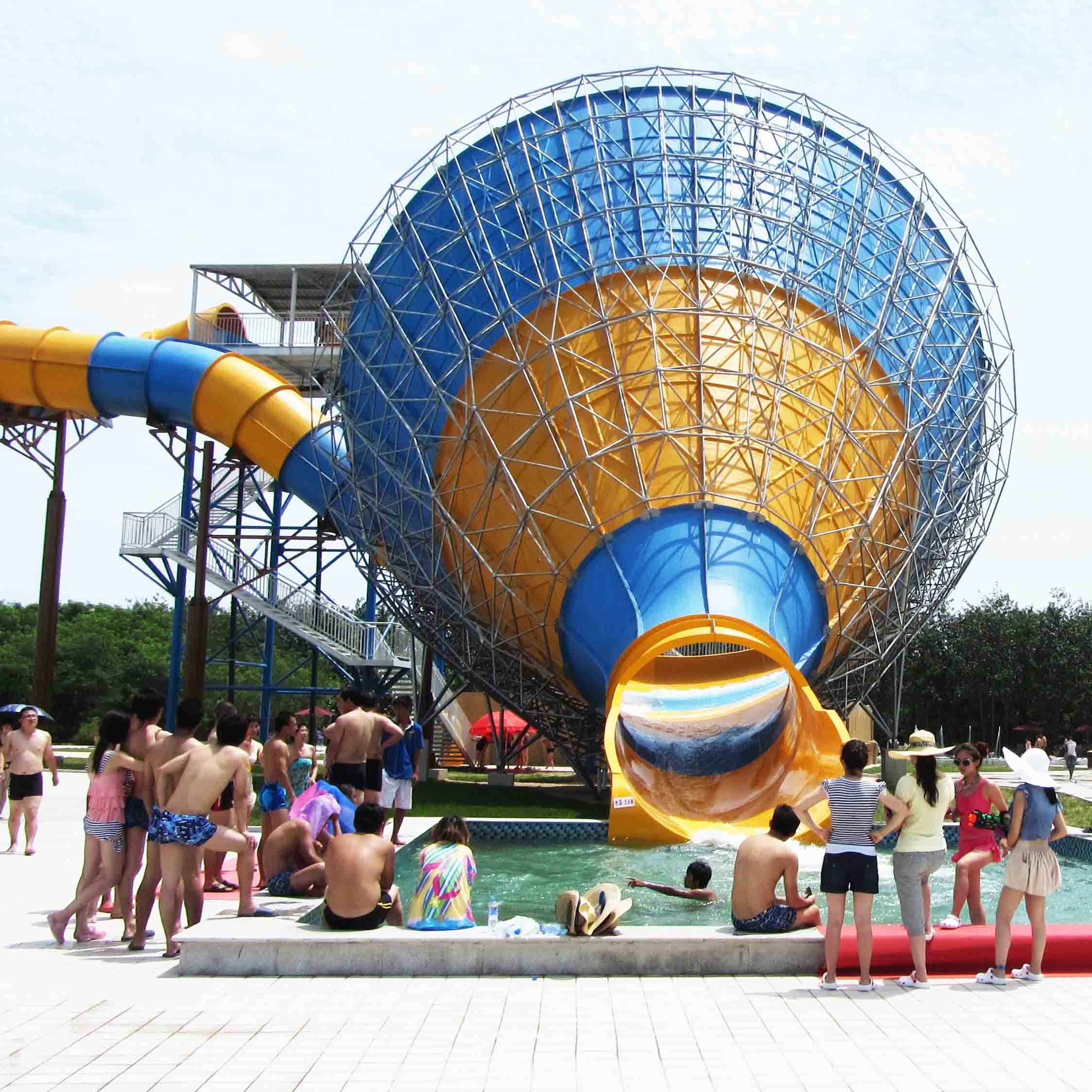 Huge Tornado Custom Water Slides For Family Riding , Width 18.6m