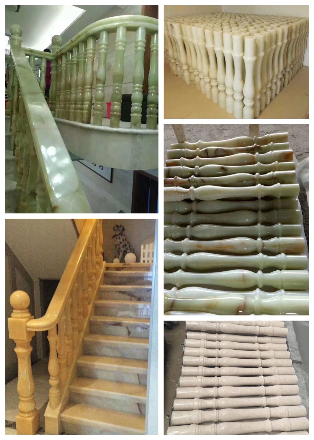 Good Marble Stone Handrail Balustrade Design for Porch and Balcony FOB/CNF Delivery Terms