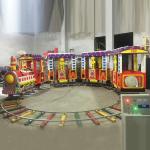 Square rides train track train sightseeing train small train ride equipment