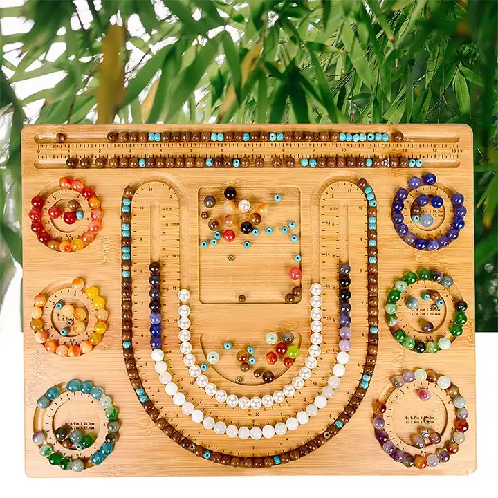 New Bamboo Combo Beading Board for Jewelry Bracelet Making and Necklaces Design Beading Mats Trays