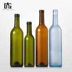 750ml Cork Cap Glass Wine Bottle for Carbonated Drinks in Antique Green Color