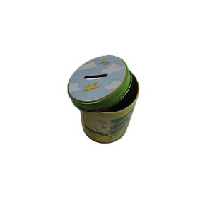 Wholesale Lovely Appearance Round Tin Cans , Personalized Coin Bank Can For Children Gift from china suppliers