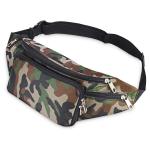 Promotional Black Microfiber Multi Pockets Travel Organizer Runner Sport Waist