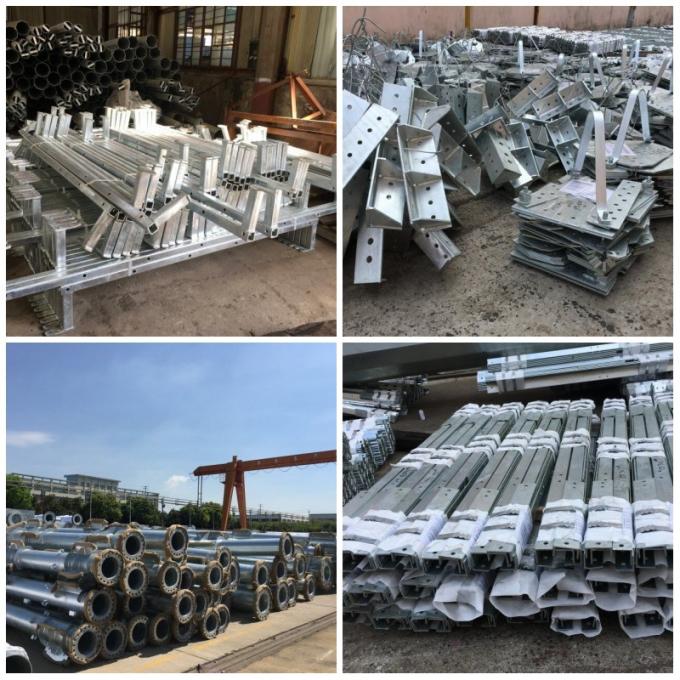 Ngcp Support Burial Mono Pole Tower Hot Dip Galvanization