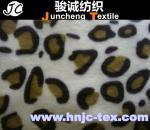 100% polyester printed Tiger stripes design warp knitting velboa fabric