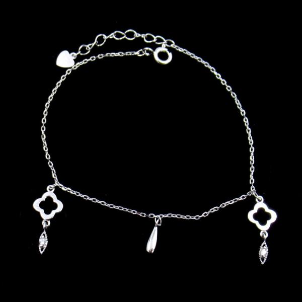 Vintage 925 Silver Jewelry CZ Cubic Zirconia Bracelet 18K Gold / Rose Gold