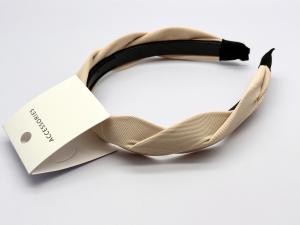 Wholesale Stylish and Durable Beige Braided Fabric Hairband for Women Style Hair Accessories from china suppliers