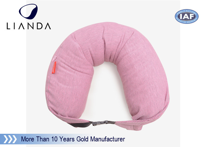 Gray Microbeads Car Neck Rest Pillow With Lycra Cover , 100% Polyester Materials