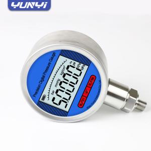 Wholesale Stainless Steel Digital Pressure Gauge with Rechargeable Battery and Pressure Relief Valve 0.1%FS Accuracy from china suppliers
