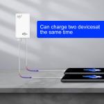 20V 2.25A USB A Fast Charger USB C 45W PD Adapter Charger JP US Plug