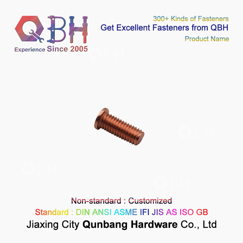 Copper Plated Welding M3 Stainless Steel Hex Head Bolts Din hex flange bolt