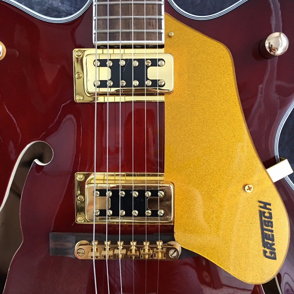 Semi Hollow Body Bigsby Gold Hardware Jazz ES 335 Electric Guitar