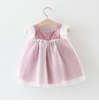 Summer Girls Sweet Children'S Dress Clothing Denim Stitching Princess Dress