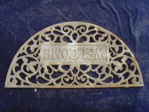 Wholesale Half Moon Outside Door Mats / Antique Personalized Metal Door Mats from china suppliers