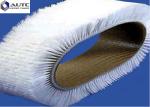 Polishing Round Conveyor Belt Brush , Belt Strip Brush Flexible Plastic Pedestal
