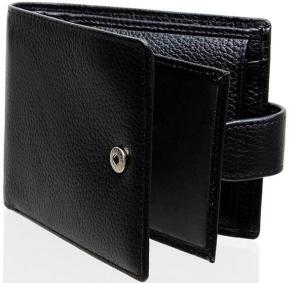 Wholesale Lychee Grain PVC Stylish Leather Wallet Black Color 9*12cm For Men from china suppliers