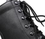 Custom Ghana Panama Black Full Leather Combat Shoes Jungle Tactical Military