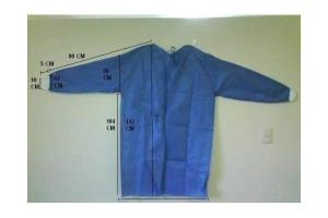 Wholesale Fluid Resistant Disposable Isolation Gown , Multi - Ply Non Woven Surgical Gown from china suppliers
