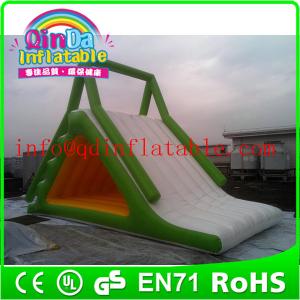 Wholesale Giant QinDa inflatable water slide for sea lake pool inflatable water pool slide from china suppliers