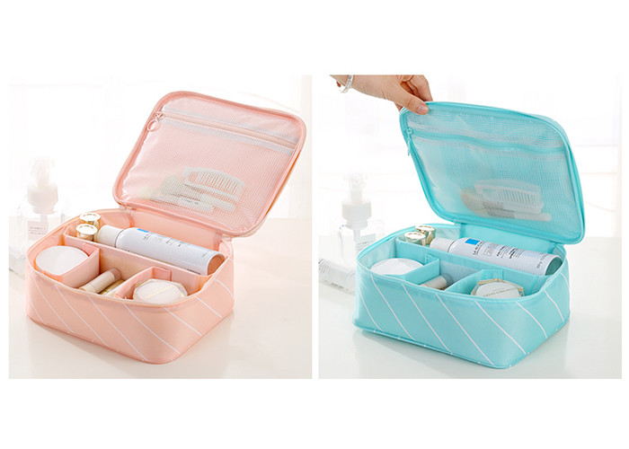 Easy Carry Travel Organizer Bag With PVC Transparent Waterproof Mesh Surface