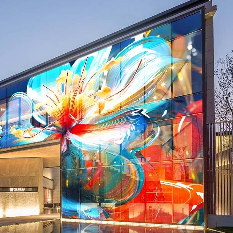 Upgrade Your Display Solution with 8*8mm Indoor Fixed LED Transparent Screen 47.24x15.75in