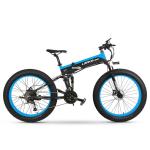 27 Speed 1000W Electric Mountain Bike Multi Functional 26 Inch Full Suspension