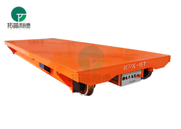 Mold Factory Steel Plate Battery Power Flat Transfer Vehicle On Rail