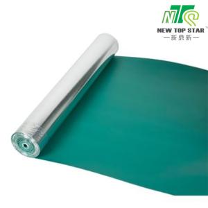 Wholesale Silver Film Acoustic Rubber Underlay 33kg/Cbm Soundproof Laminate Underlay from china suppliers