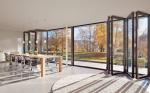 Balcony Sliding Glass Patio Doors Hurricane Proof Impact Aluminum Metal Frame