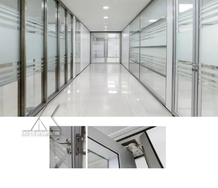 6063 Aluminum Extrusion Alloys Private Customization Frame Building Office Partition