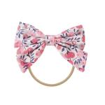 Butterfly Elastic Baby Headband Printed Kid Gift Manual Hair Accessories 9*6cm